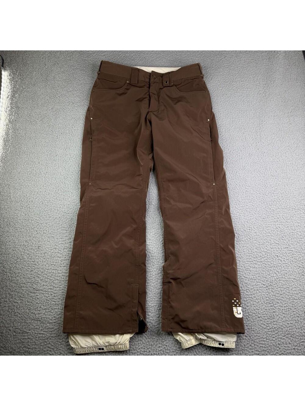Burton Society Dryride Snowboard Ski Brown Pants Women's XS (30x28)  Insulated